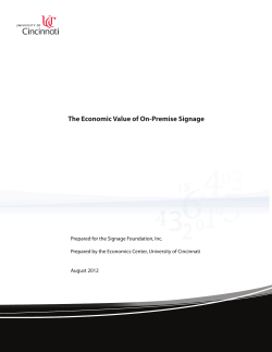 The Economic Value of On-Premise Signage