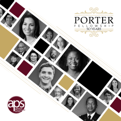 The Porter Fellowship at 50 - American Physiological Society