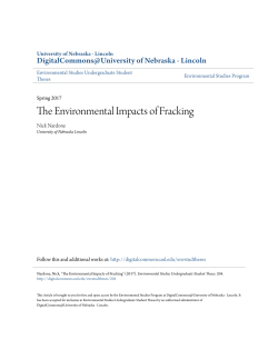 The Environmental Impacts of Fracking