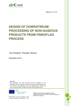 O3.9 Design of Downstream processing
