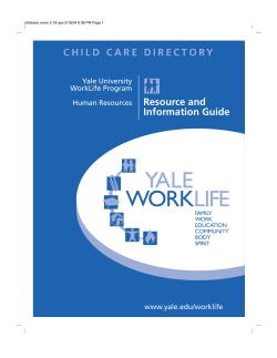 Yale Child Care Directory 2016-2017 - It`s Your Yale