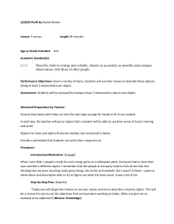 2.1.3 Describe, both in writing and verbally, objects as accurately as