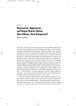 one Repressive, Aggressive, and Rogue Nation