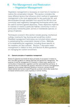 Fen Management Handbook - Scottish Natural Heritage