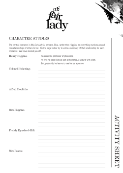 A CTIVITY SHEET