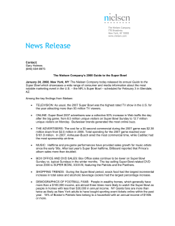 Nielsen Product Placement CI News Release