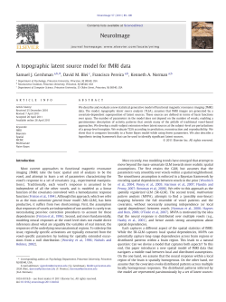 A topographic latent source model for fMRI data