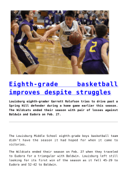Eighth-grade basketball improves despite struggles