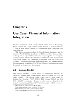 Chapter 7 Use Case: Financial Information - diss.fu