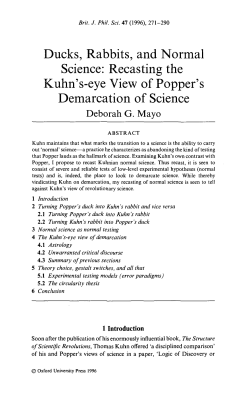 Ducks, Rabbits, and Normal Science: Recasting