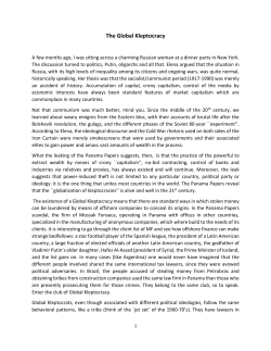 The Global Kleptocracy