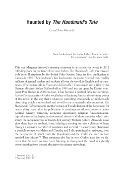 Haunted by The Handmaid`s Tale