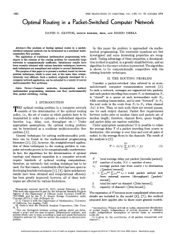 Optimal Routing in a Packet