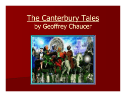 The Canterbury Tales - Dr Linda Runyon