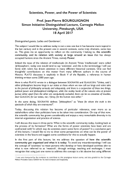 Scientists, Power, and the Power of Scientists