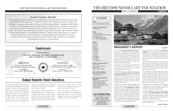 October 2007 - Sir Edmund Hillary Foundation