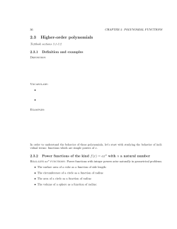 Lecture 6 Class notes