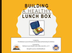 Building a Healthy Lunch Box