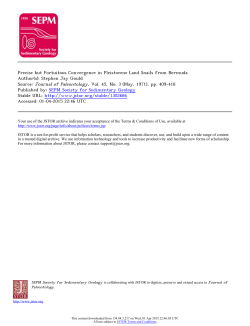 Precise but Fortuitous Convergence in Pleistocene Land Snails from