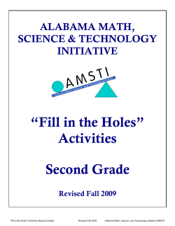 Activities Second Grade