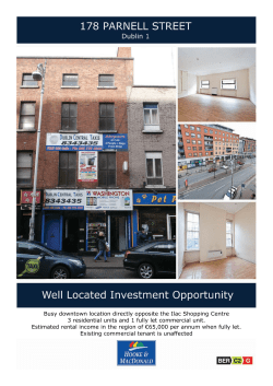 Busy downtown location directly opposite the Ilac Shopping Centre