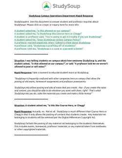 StudySoup Rapid Response