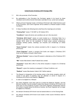 Terms and Conditions - Manchester United Limited Seasonal