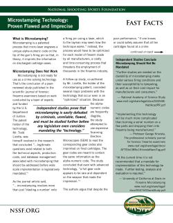 Microstamping - National Shooting Sports Foundation