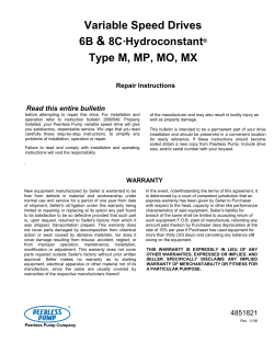 Variable Speed Drives Type M, MP, MO, MX
