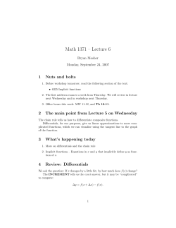 Lecture 06 - Math User Home Pages