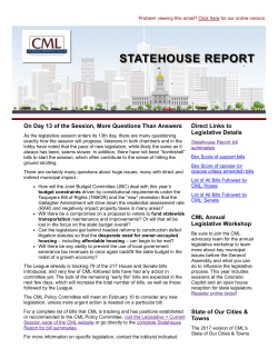 2017-01-23 Statehouse Report