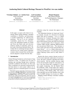 Anchoring Dutch Cultural Heritage Thesauri to WordNet