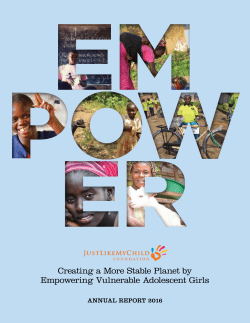 Creating a More Stable Planet by Empowering Vulnerable
