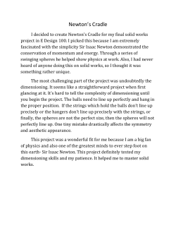 Final Solid Works (Newton`s Cradle)