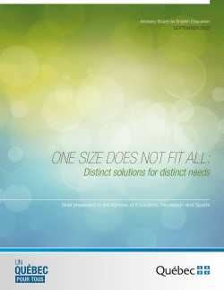 One Size Does Not Fit All: Distinct Solutions for Distinct Needs