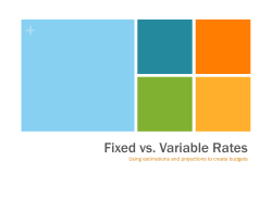 Fixed vs. Variable Rates