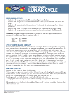lunar cycle - Infinite Learning Lab