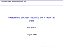 Interactions between inductive and dependent types