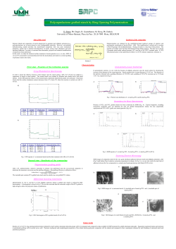 Polycaprolactone grafted-starch by Ring Opening Polymerization
