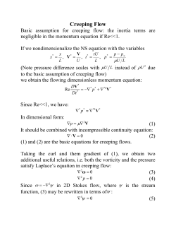 Creeping Flow