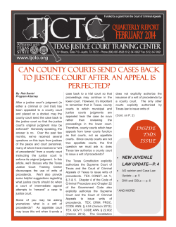 Can county courts send cases back to justice court after an appeal is