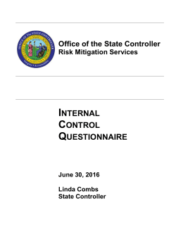 internal control questionnaire