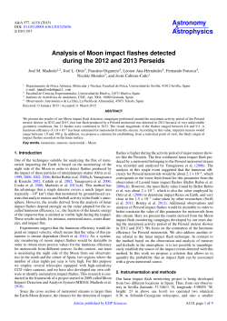 Analysis of Moon impact flashes detected during the 2012 and 2013