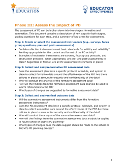 Phase III: Assess the Impact of PD