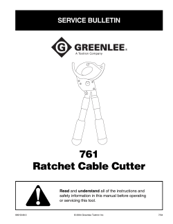 761 Ratchet Cable Cutter