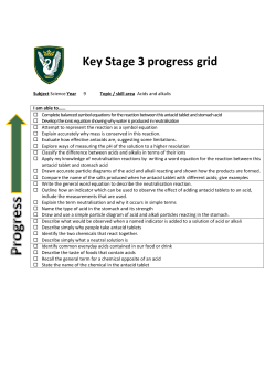 Key Stage 3 progress grid