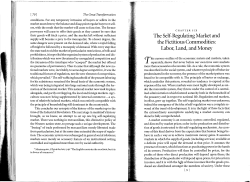 The Self-Regulating Market and the Fictitious