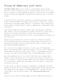 Fixing US Democracy with Facts,Does Woodward