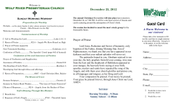 Guest Card - Wolf River Presbyterian