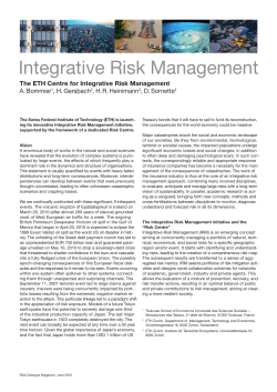 Integrative Risk Management